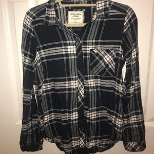 NWT navy flannel shirt